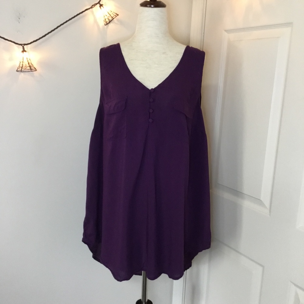 Torrid Tank Purple - 2 - Picture 1 of 3